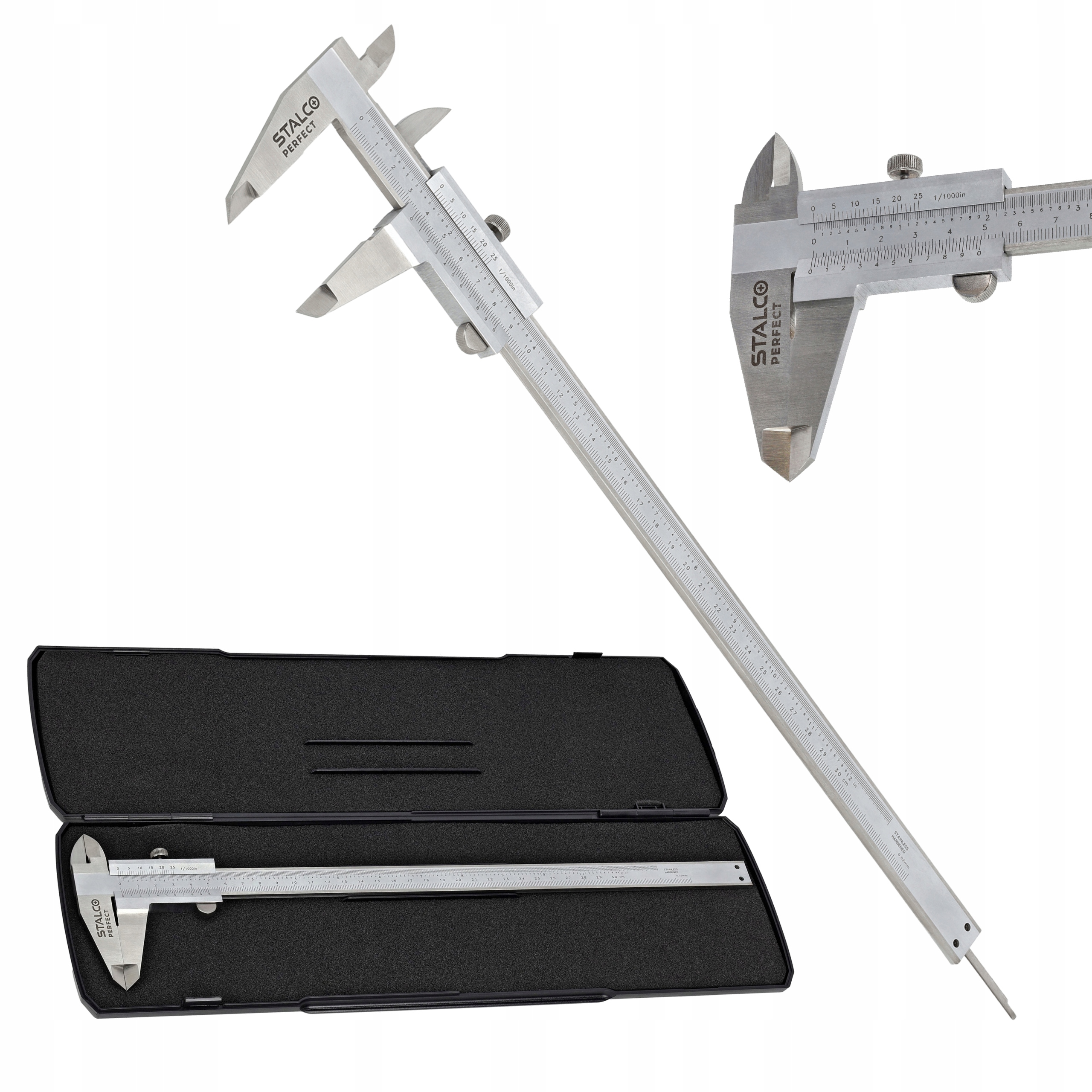 Suwmiarka noniuszowa 0-300mm 0,02mm stal nierdzewna Stalco Perfect