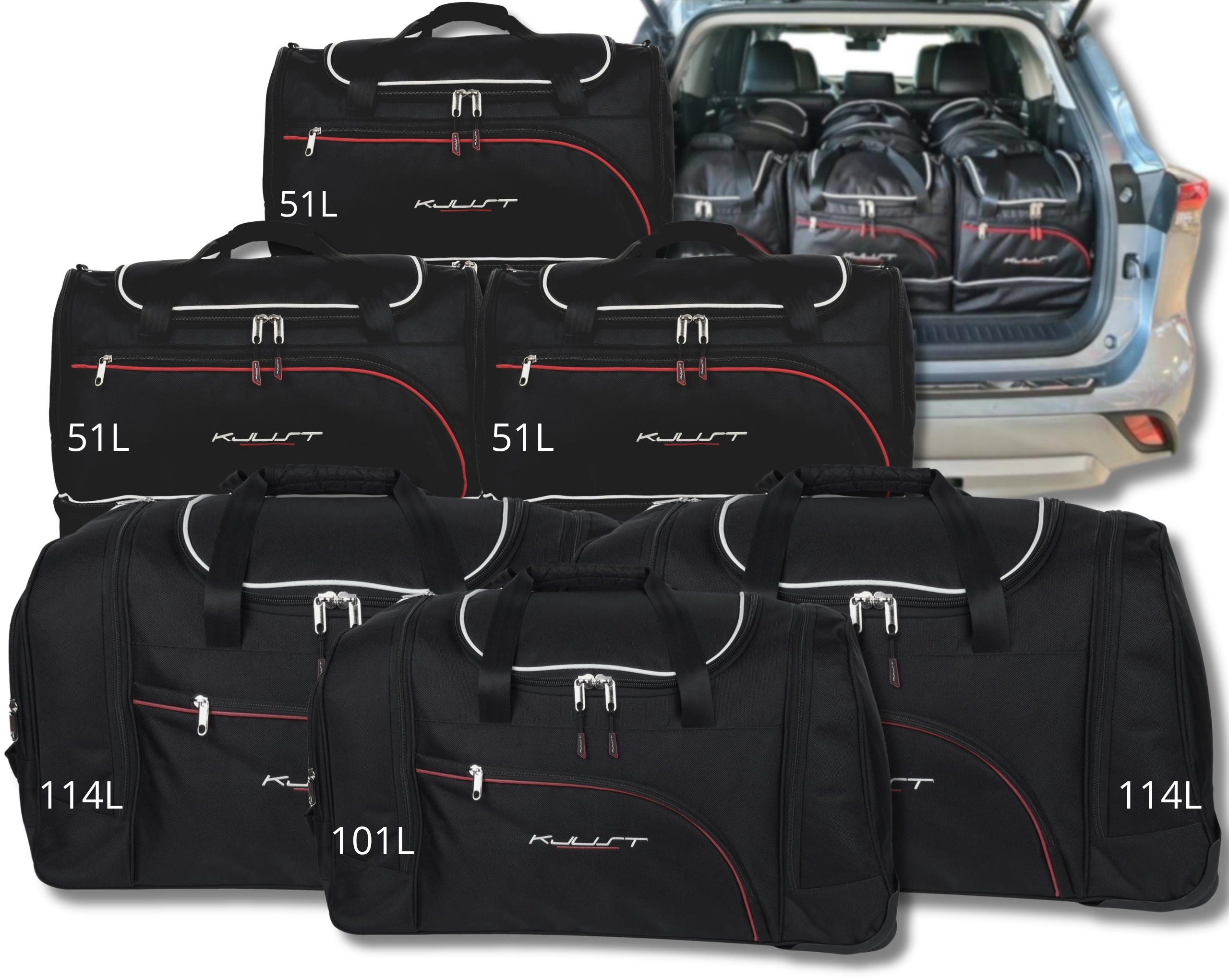 Cestovná Taška Do Kufra Toyota Highlander Hev 2020+ 6 ks
