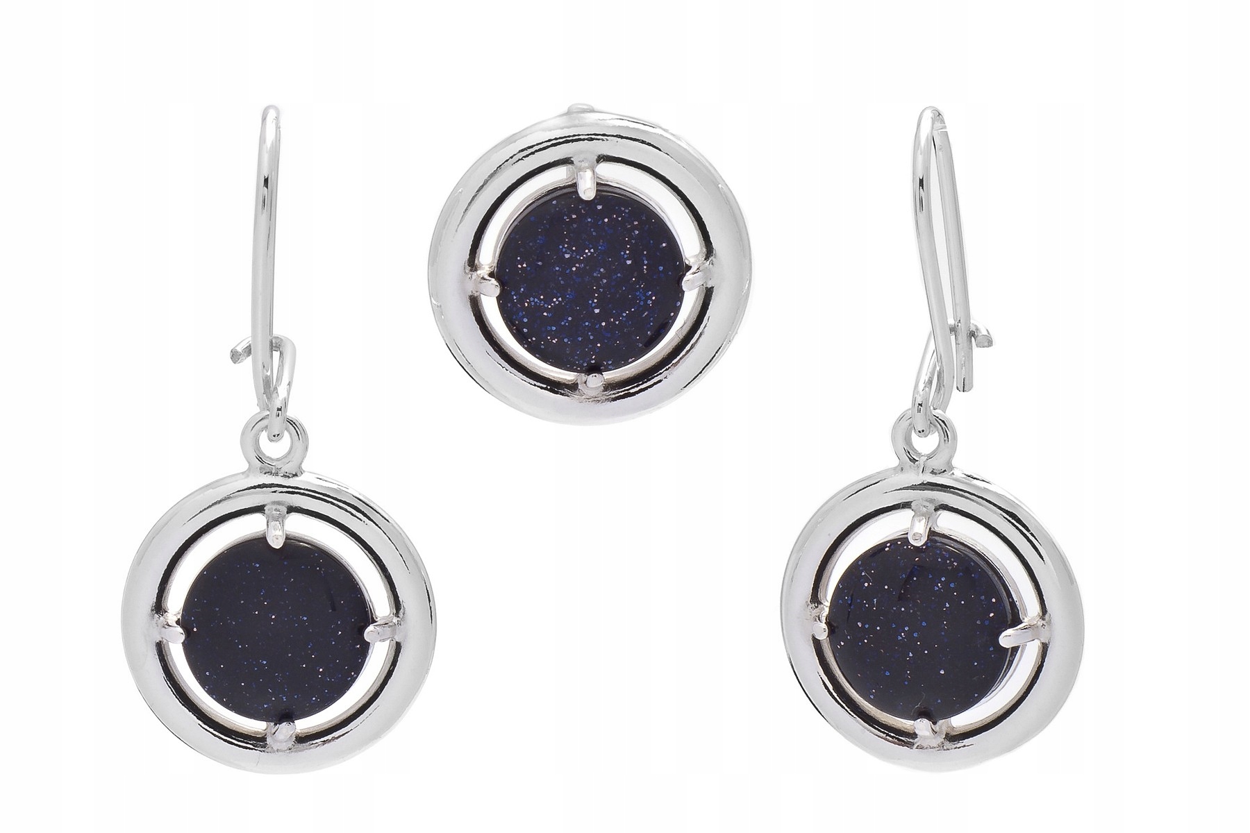 Stříbrný Komplet Náušnice Přívěsek Kairská Noc