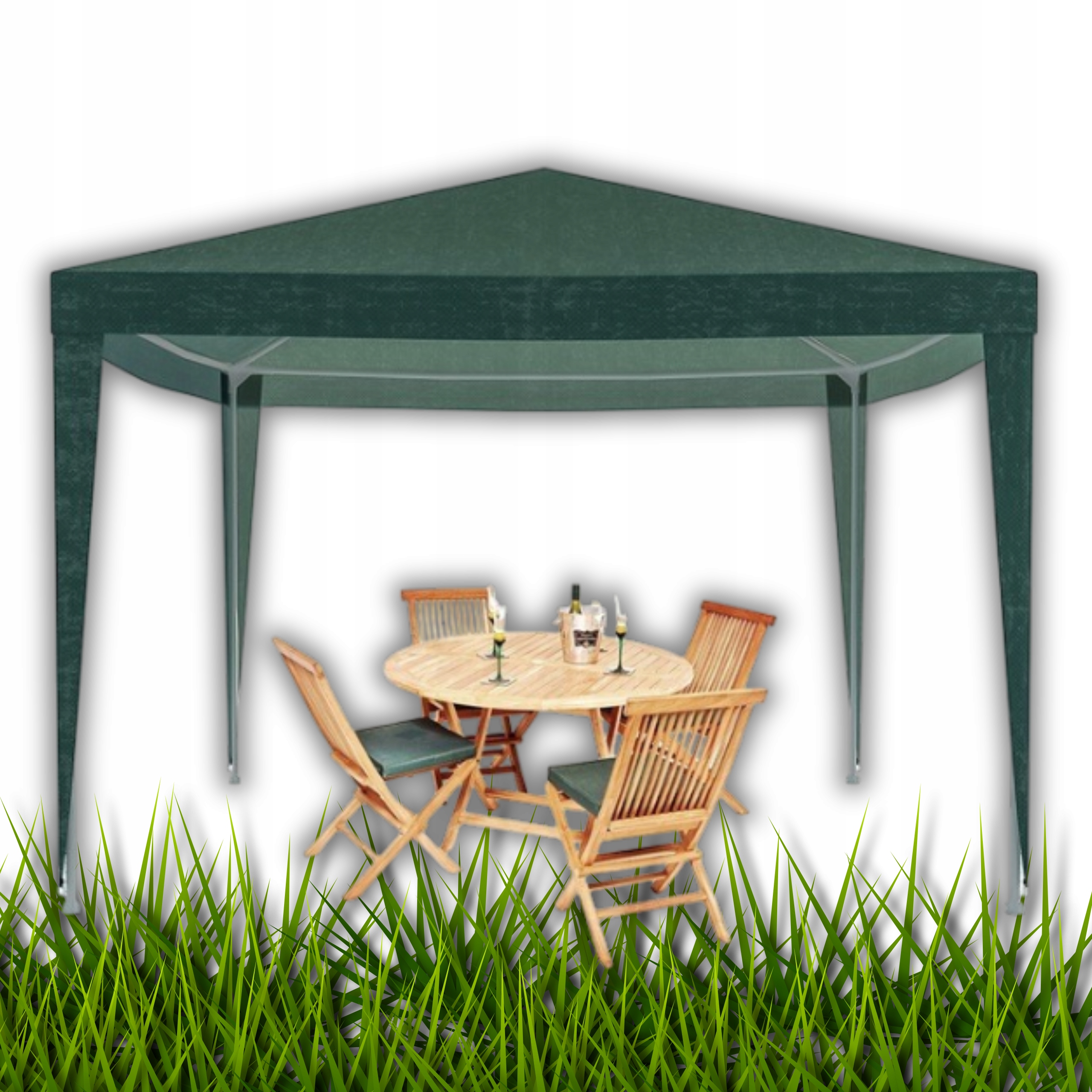 Zahradní Pavilon, Stan Obchodní Párty, Svaté Přijímání , 3X3X2,5M, zelený