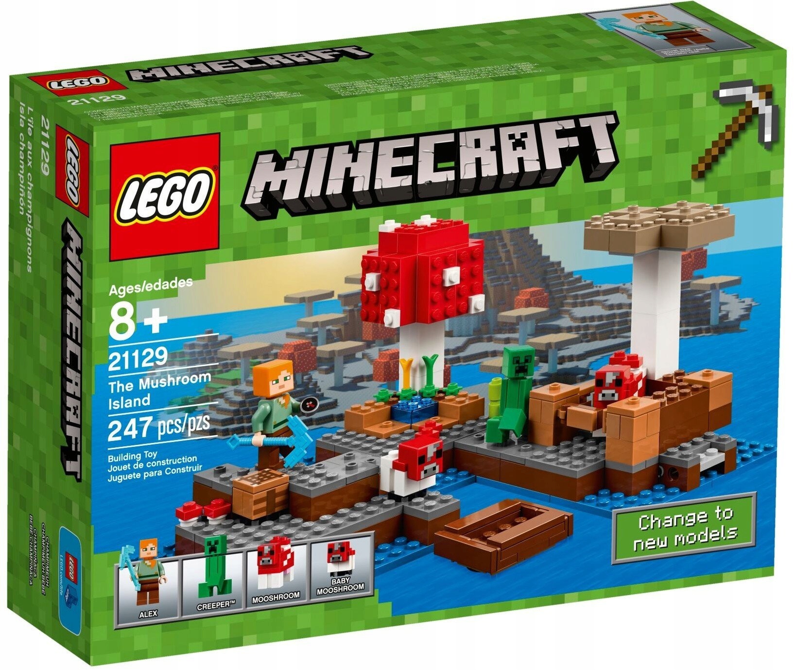 Lego Minecraft 21129 Houbový ostrov Nové