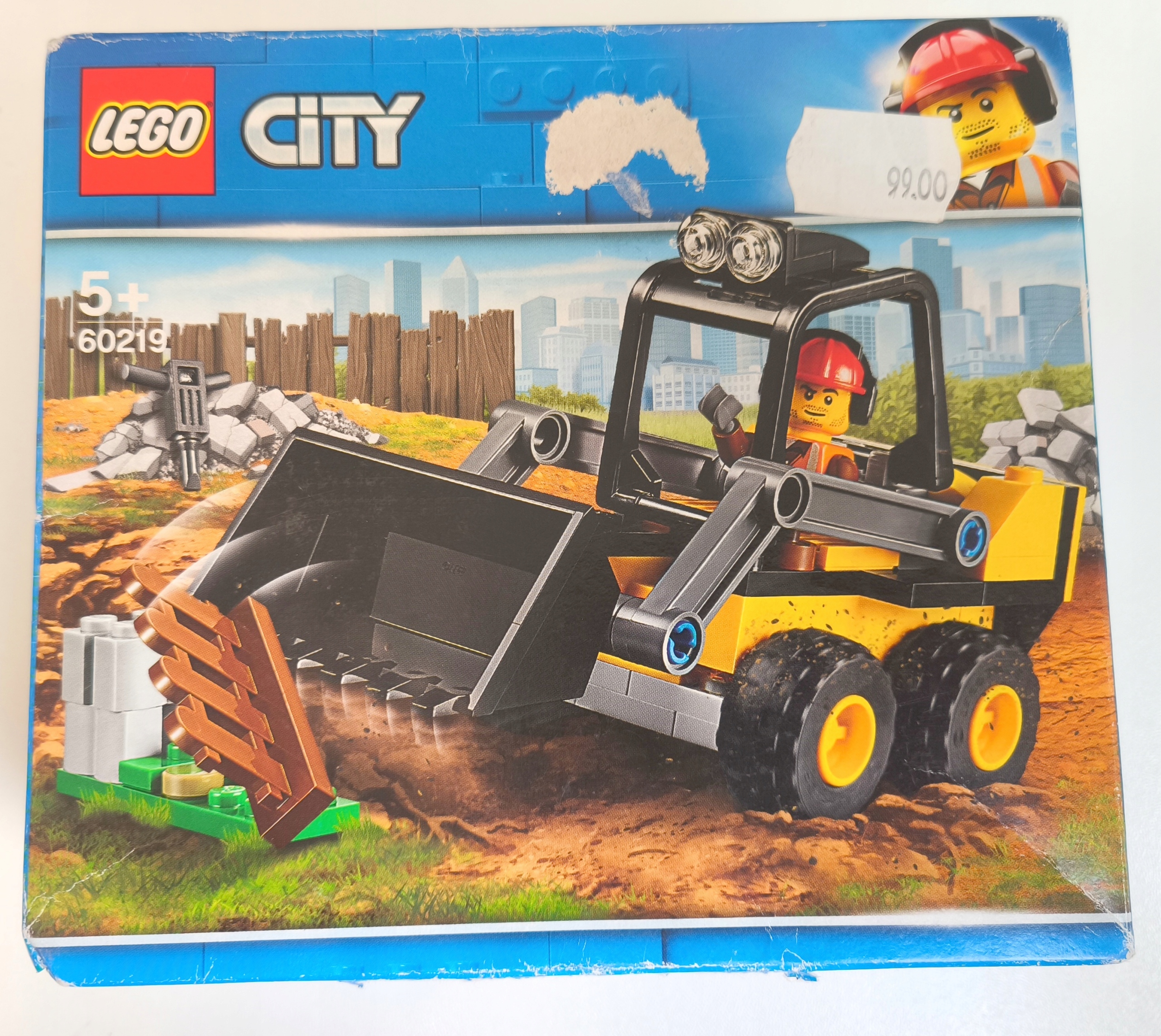 Lego City 60219 Koparka Ładowarka Robotnik Drogowy Nowy P45