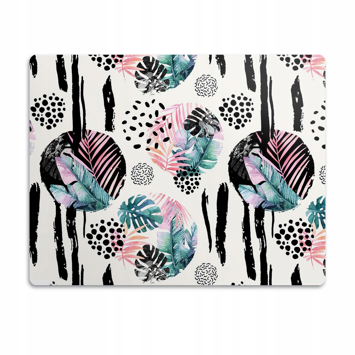 Levně Podložka pod misku pro psa Abstrakce džungle 90x60 cm