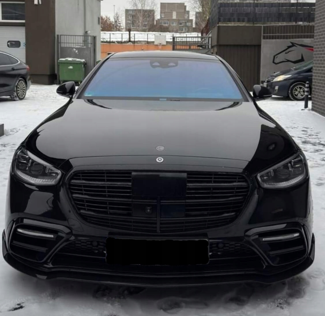 Tuning Mercedes S class w223 brabus spoilery S63