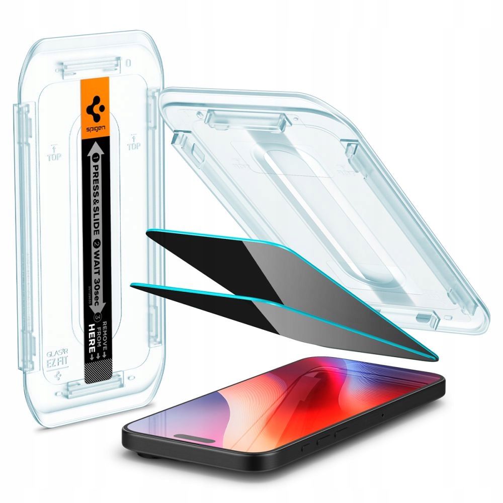 Tvrzené sklo na iPhone 16 Pro Glas.tR Ez Fit Privacy 2 ks