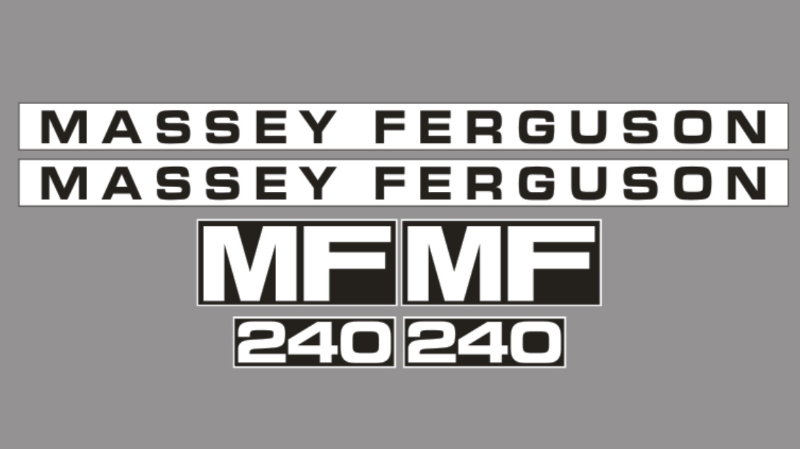 Samolepky s nálepkou Massey Ferguson Mf 240
