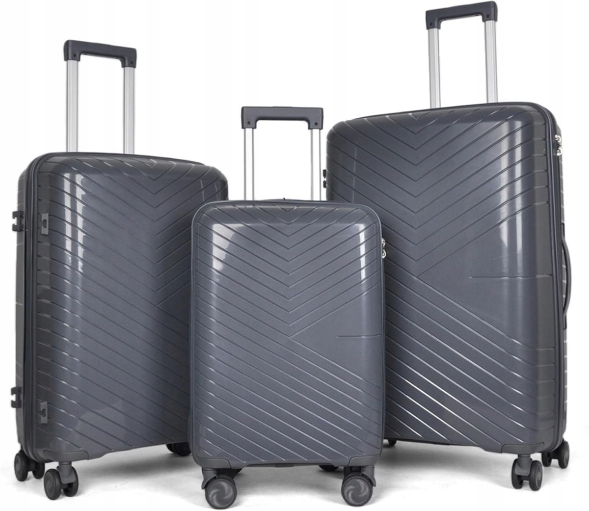 Sada cestovních kufrů Berwin 3 ks XL L M tvrdé kufry na kolečkách Ts