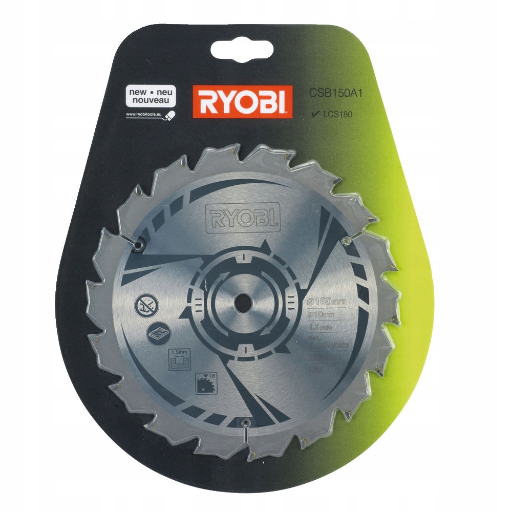

Tarcza widiowa do drewna 150mm 10mm Ryobi
