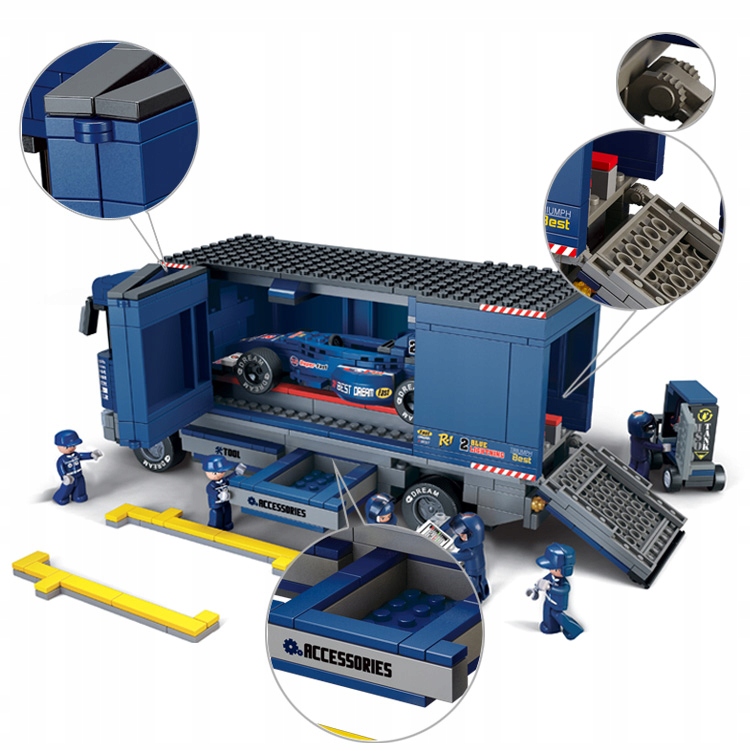 KLOCKI SLUBAN FORMUŁA 1 BOLID CIĘŻARÓWKA TIR CITI Rodzaj zestaw