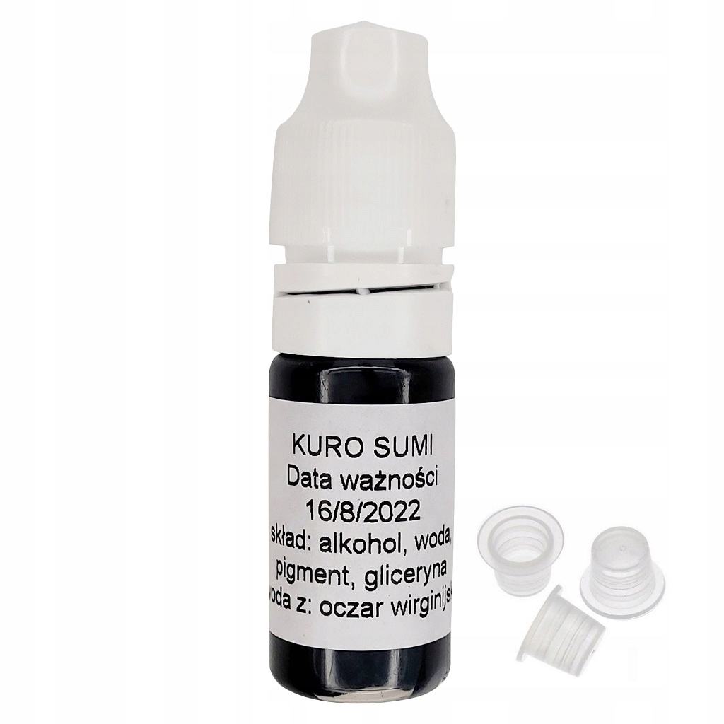 

Kuro Sumi czarny tusz do tatuazu 10ml+kubeczki
