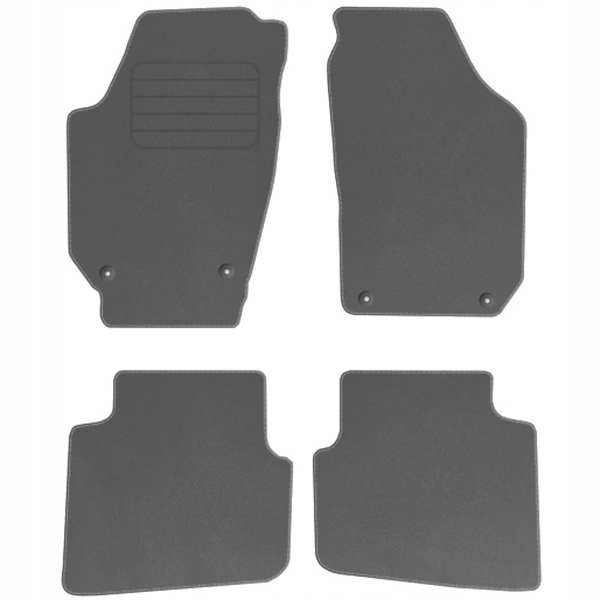 Škoda Roomster 06-15 velurové koberce Comfort Šedé