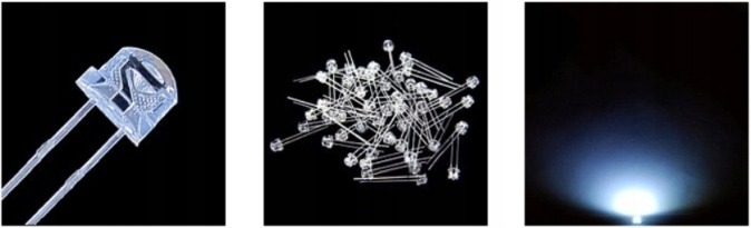 DIODY LED BIAŁE I KOLOROWE 5mm 25 SZTUK dioda SMD nie