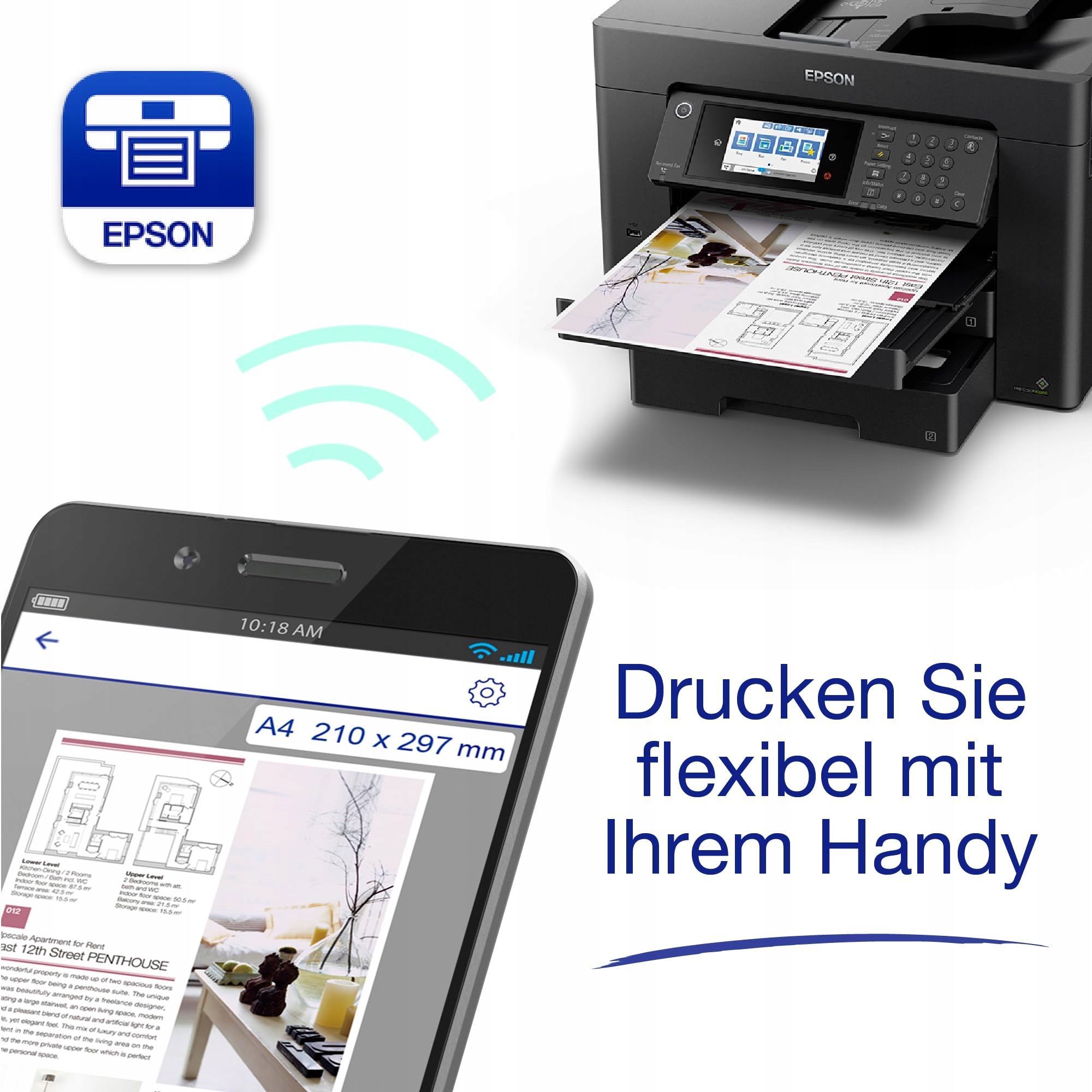 Epson WorkForce WF-7840DTWF A3+ bezprzewodowa wielofunkcyjna drukarka atra — miniatura 8