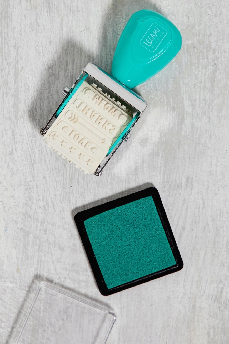 JUST MY TYPE OBROTOWY STEMPEL PIECZĄTKA Rodzaj Tradycyjna