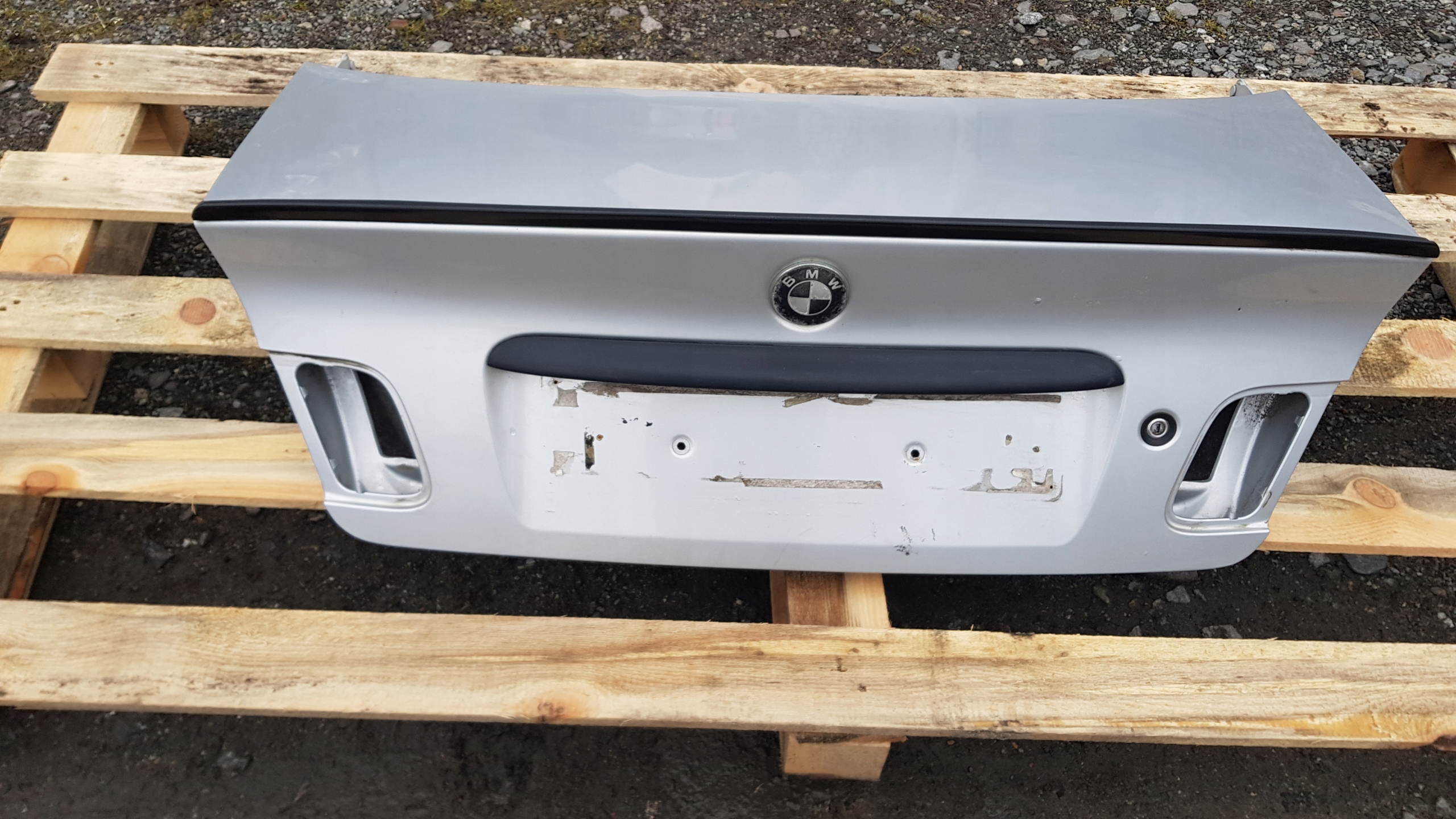 BMW E46 trunk door boot rear part TITANSILBER