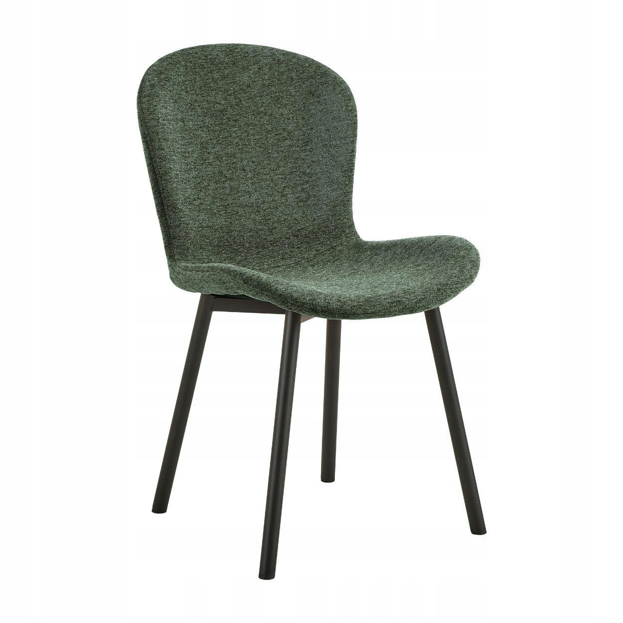 Čalúnená stolička do jedálne, kuchyne, obývačky s opierkou, lesná zelená Esra