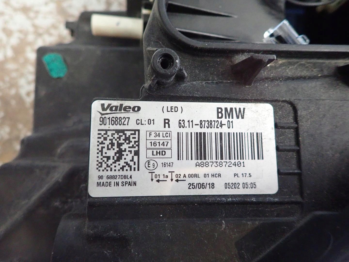 light front front right BMW 3 GT F34 FULL LED 8738724-01