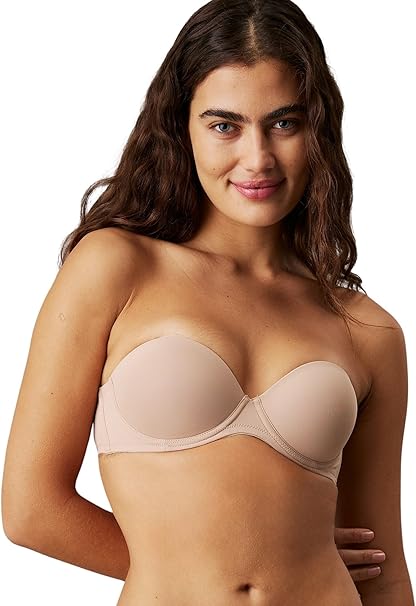Calvin Klein push-up podprsenka béžová velikost 75B béžová