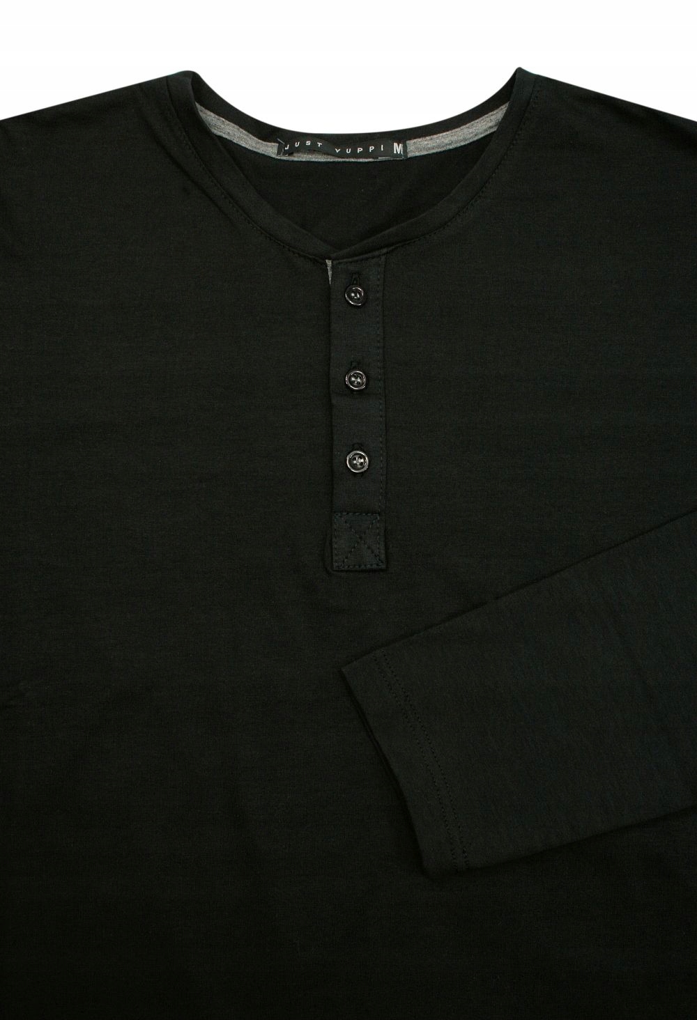 Czarny T-shirt long sleeve -JUST YUPPI- M Marka inna