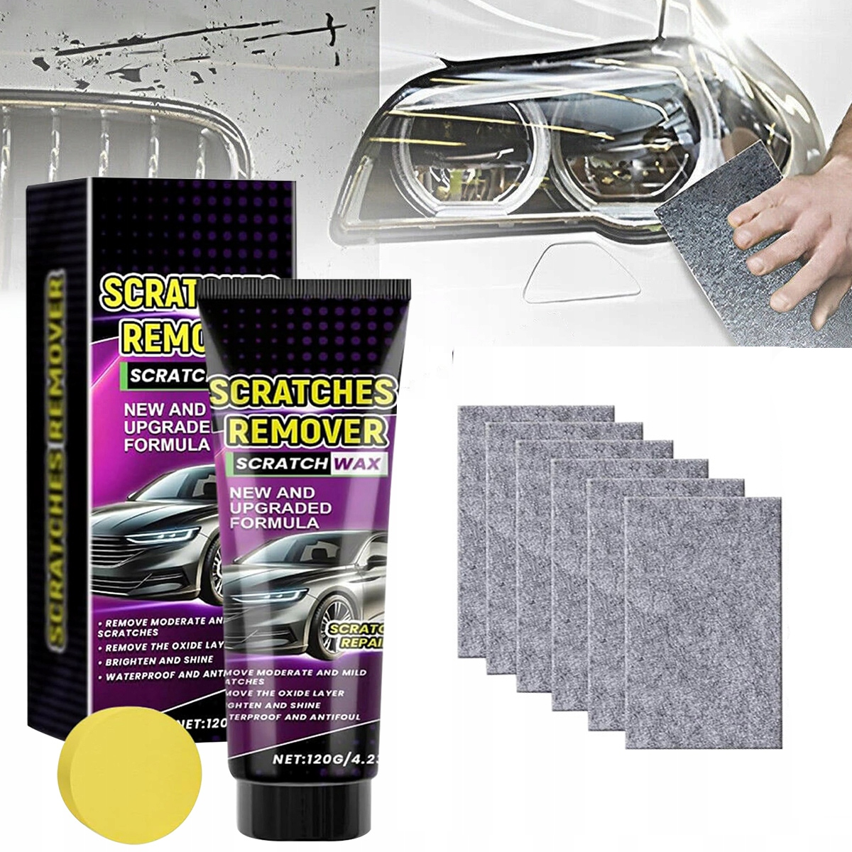 Past DO USUWANIA RYS Z LAKIERU + ściereczek Nano GRATIS