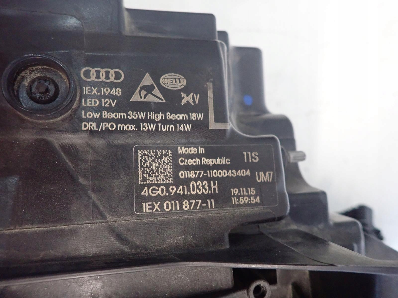 Lampa lewa AUDI A6 C7 LIFT 15- FULL LED MATRIX Producent części Audi OE