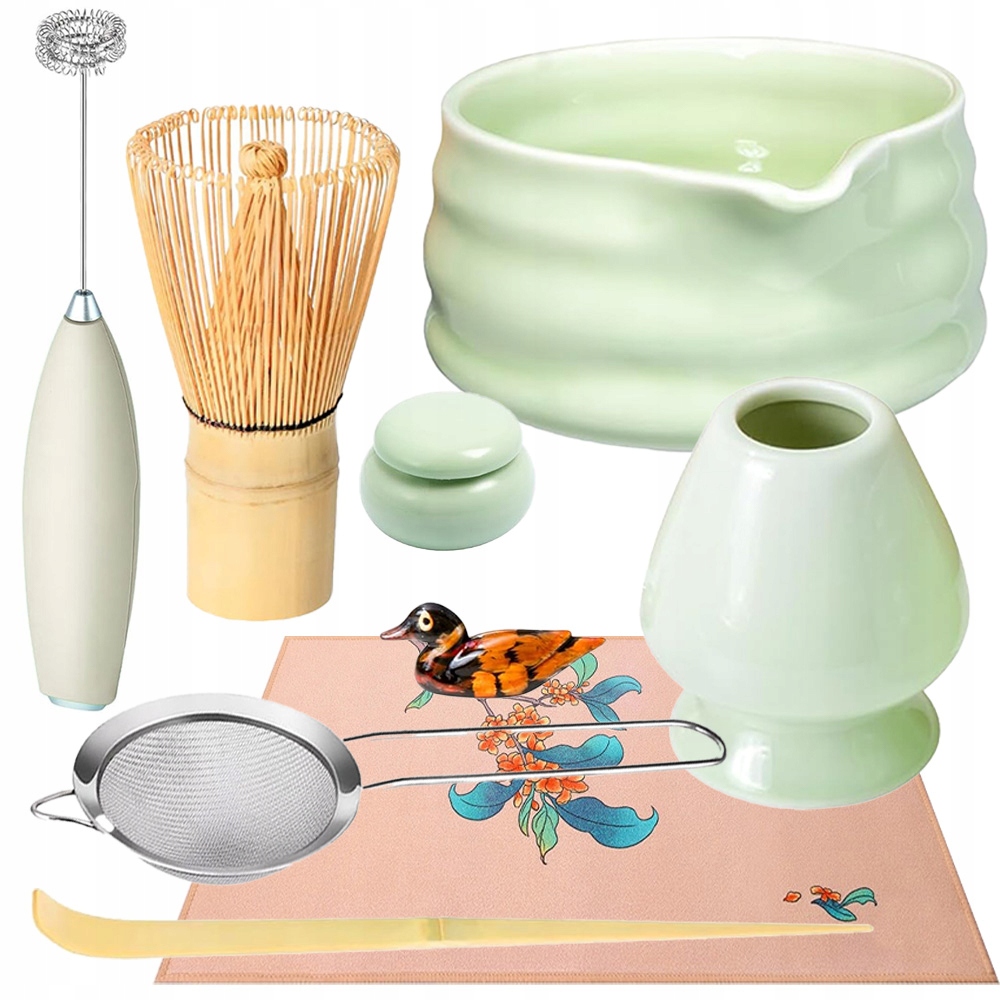 Levně Japonská Bio Sada Na Čaj Matcha S Bambusovou Metličkou Chasen