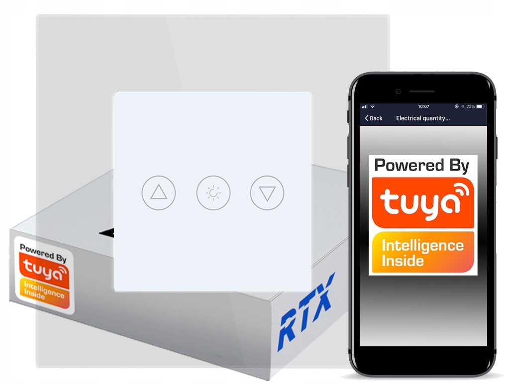 Dotykový stmívač 1-okruhový ZigBee Tuya Rtx Sh#