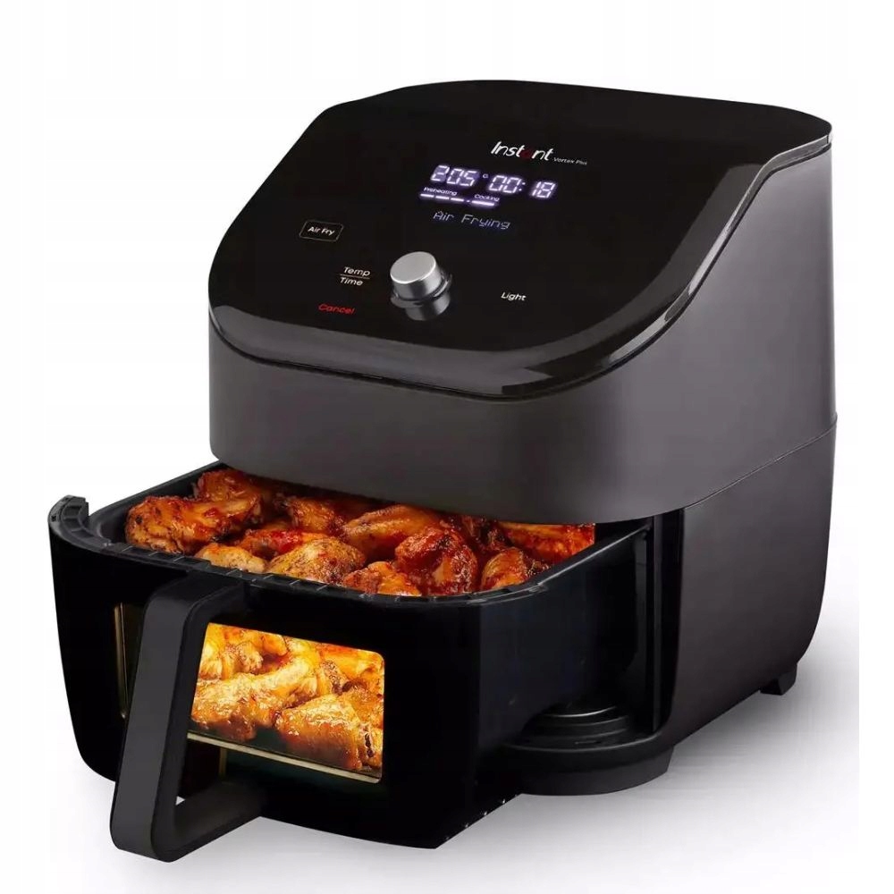 Instant Vortex Plus Clear Cook Air Fryer czarny frytkownica beztłuszczowa