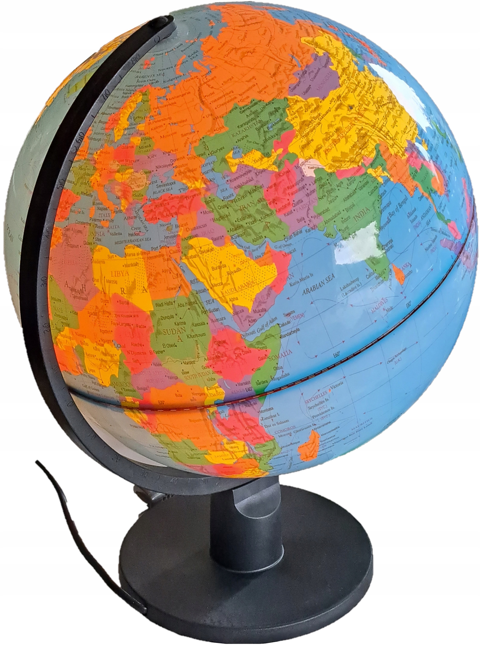 Globus podświetlany lampka duży