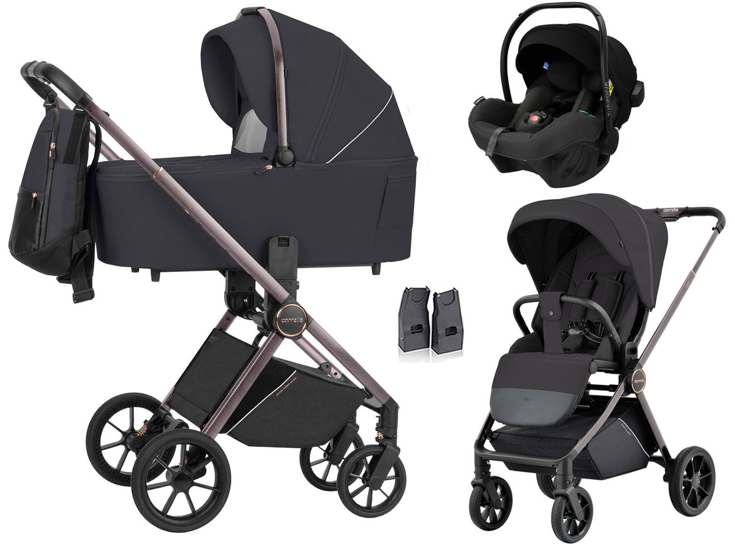 WÓZEK CARRELLO ULTRA AVIONAUT PIXEL PRO 3w1 ADAPTERY kol. BLACK