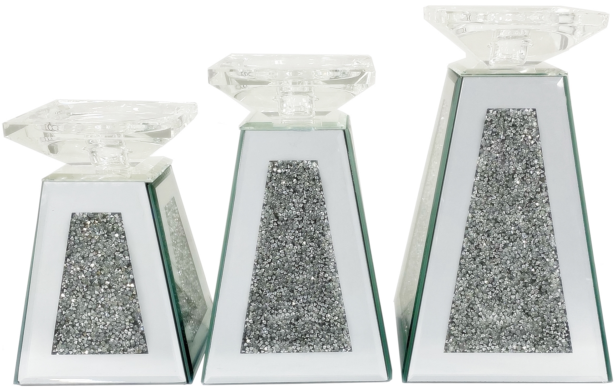 Svícen sada svícnů GJ088 Glamour krystaly