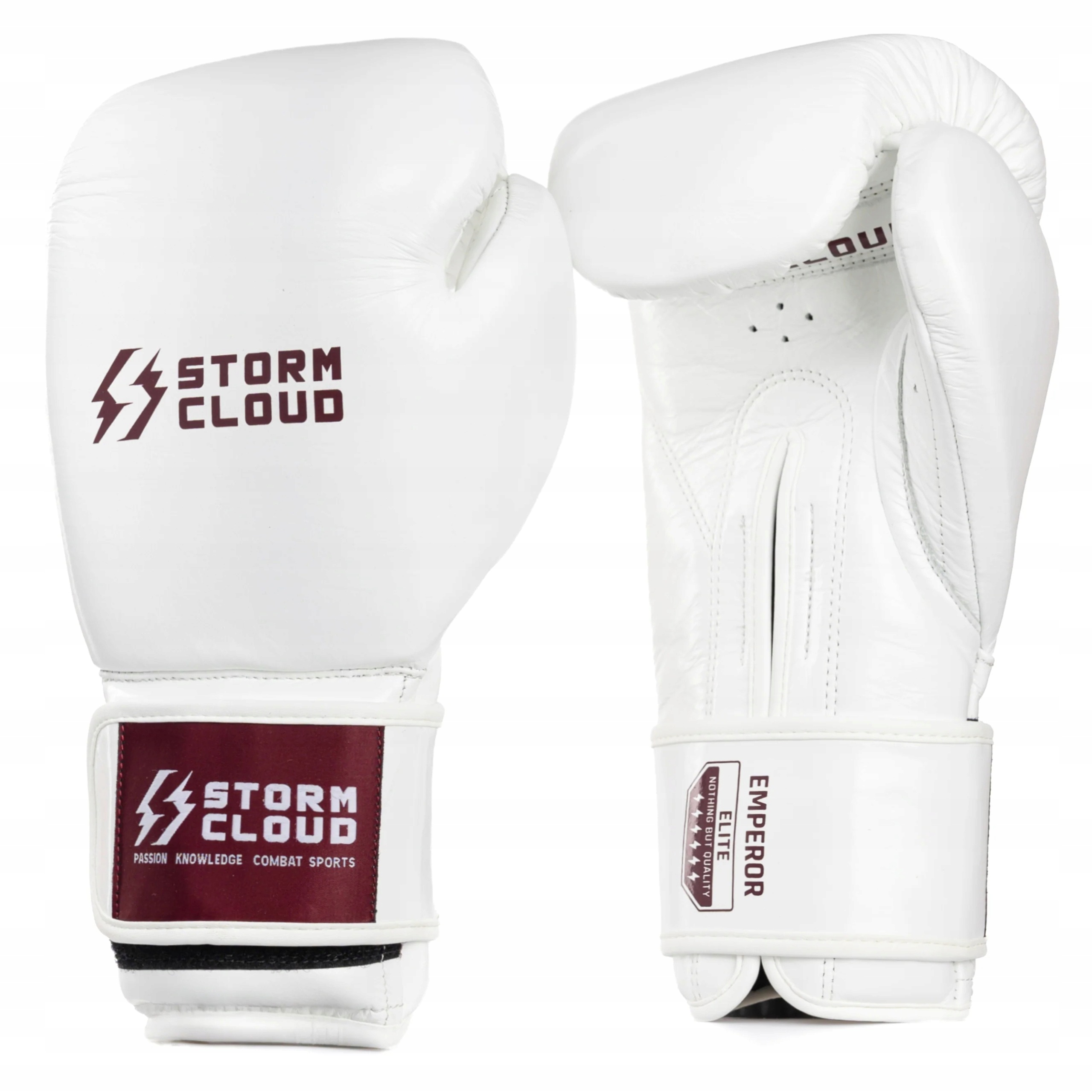 StormCloud Boxerské rukavice Emperor Bílé 12 oz