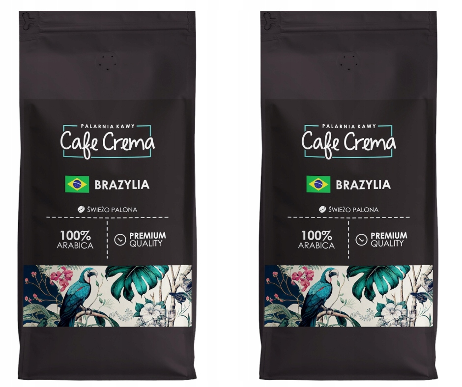 Kraftová Káva Zrnková Čerstvě pražená Brazílie 2x1 kg 100% Arabica