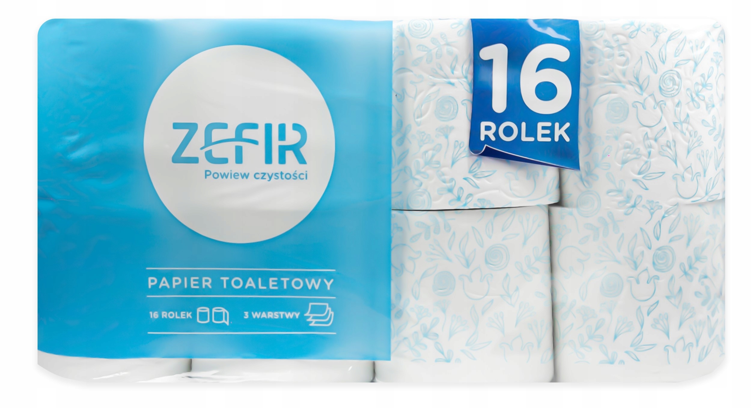 PAPIER TOALETOWY ZEFIR 16 SZT 3- WARSTWY Marka Zefir