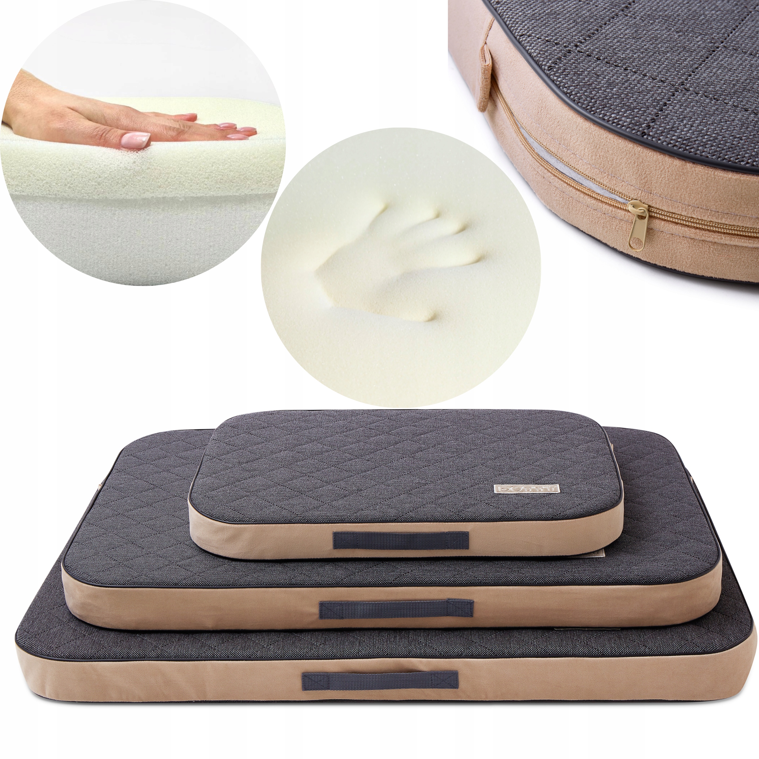 Materac ortopedyczny dla psa Legowisko ortopedyczne Dotty z pianką Memory