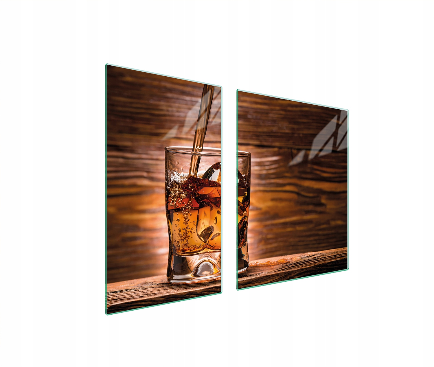 Sklenená Doska A Doska Na Krájanie 100x52 Whisky Tvrdené Sklo