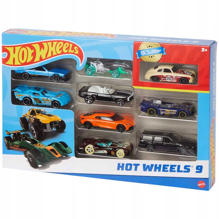 

Resoraki Hot Wheels 9-pak Zestaw Autka X6999