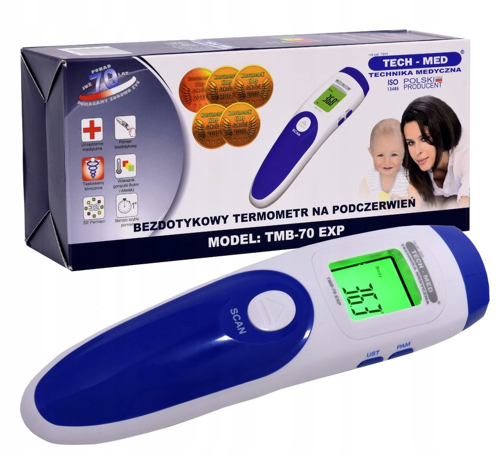 

Termometr Polski Medyczny Bezdotykowy Tmb Tech-med