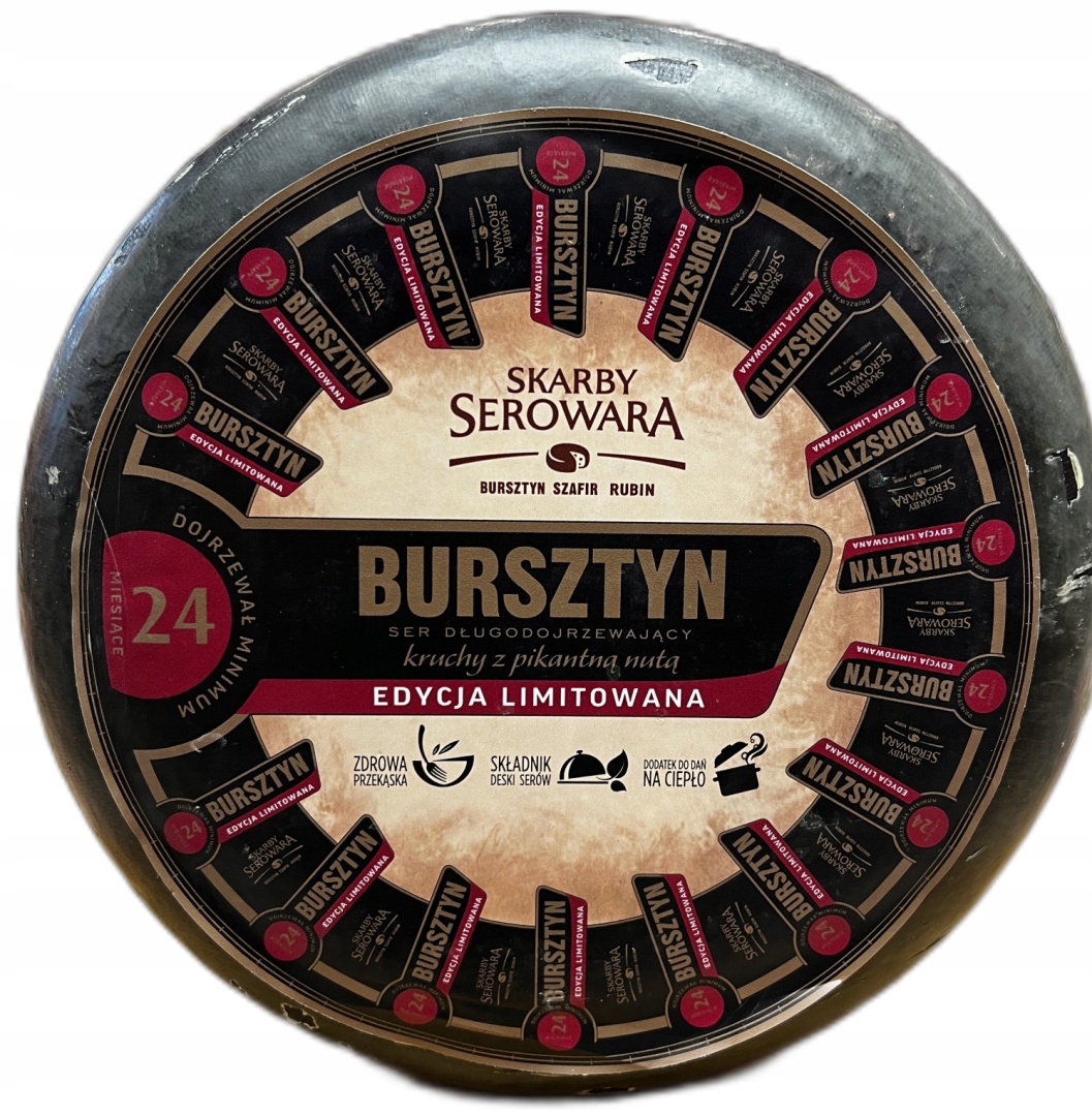 Sýr Jantarový Dlouhozrající 24mce 500g Polský