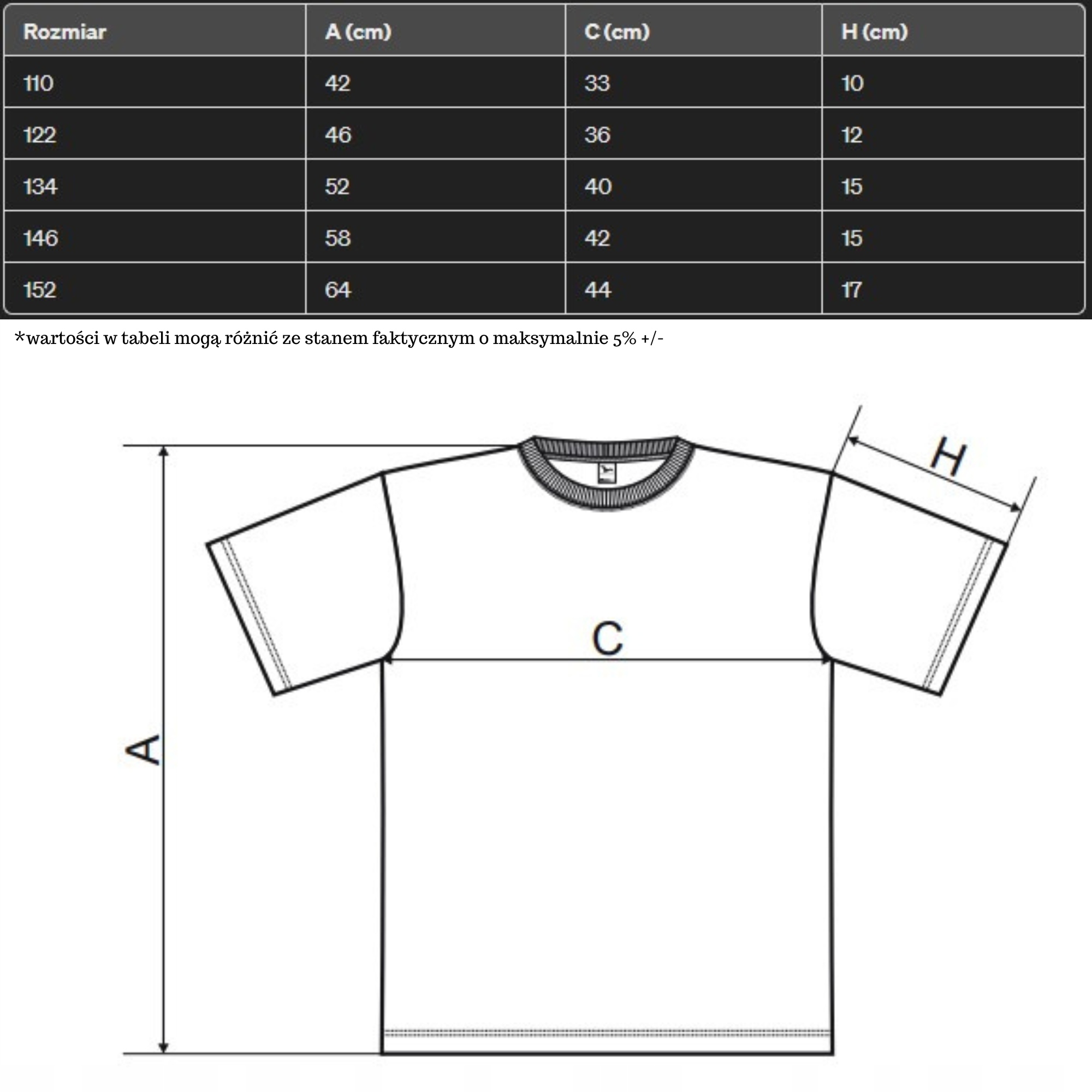 Koszulka piłkarska fluo na WF z nadrukiem 158 poliester juniorska 12lat Rękaw krótki rękaw