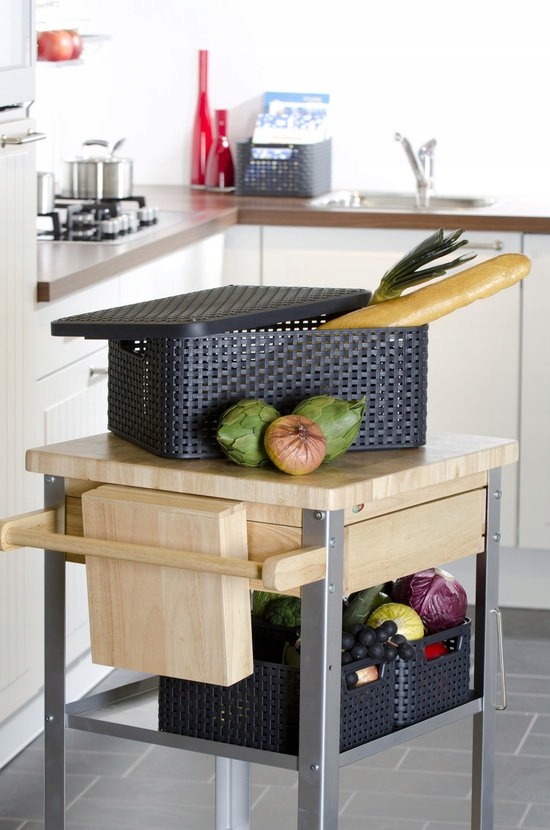 PUDEŁKO KOSZYK RATTAN POJEMNIK POKRYWA CURVER 6L Marka Curver