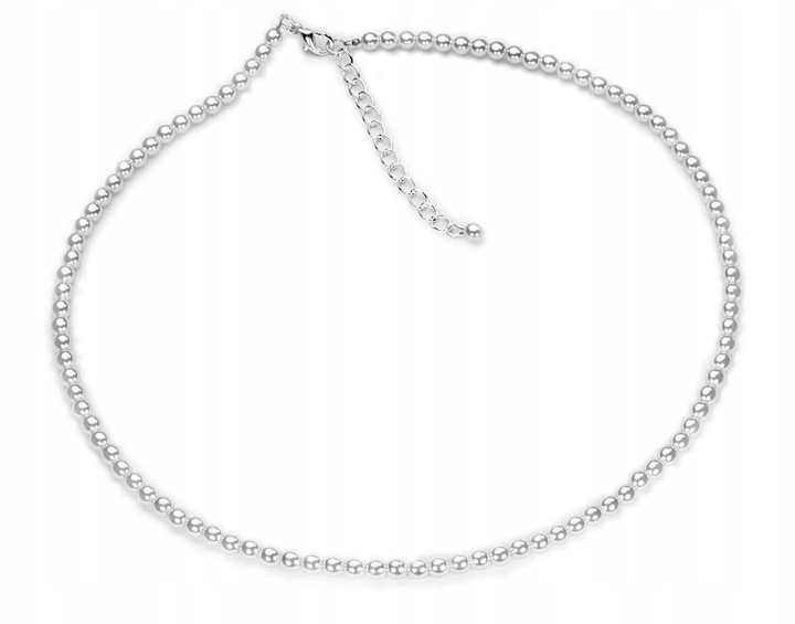 

Naszyjnik Choker Perełki Perły Szklane Białe Kiara