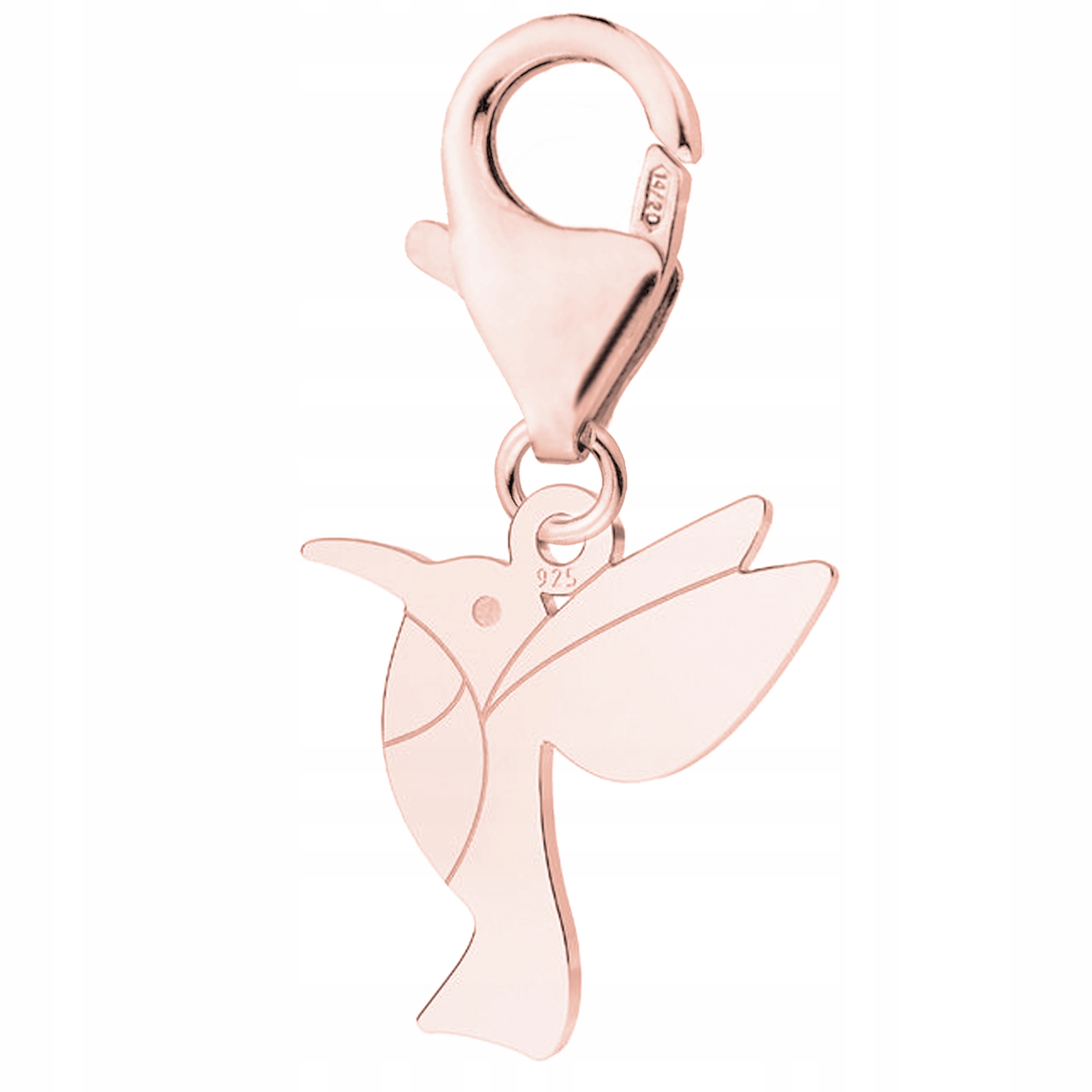 Pozlacený přívěsek s Kolibříkem Ptákem Bird Ptáček Kolibřík Stříbro 925