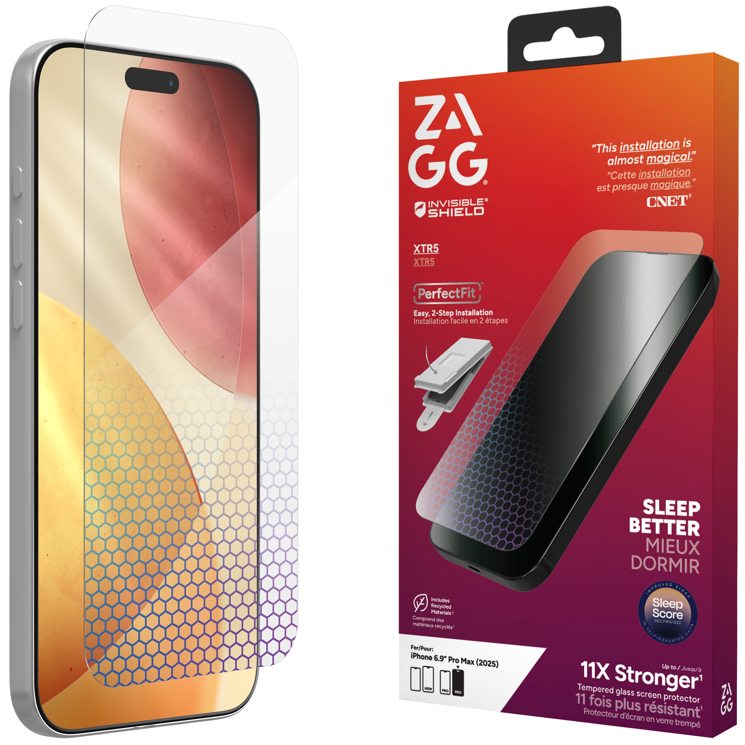 Zagg Glass XTR5 Szkło Hartowane na Ekran do iPhone 17 Pro Max
