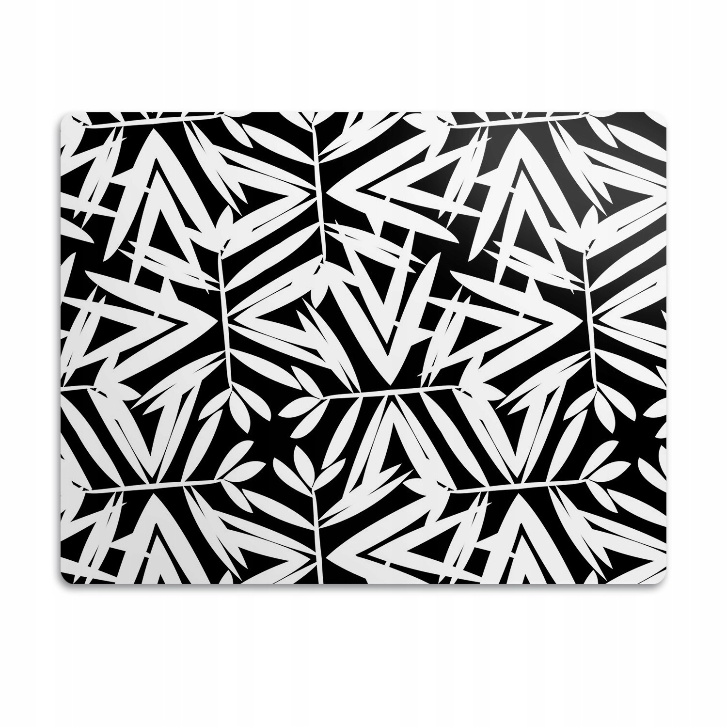 Levně Ochranná podložka pod misku Černé bílé vzory 90x60 cm