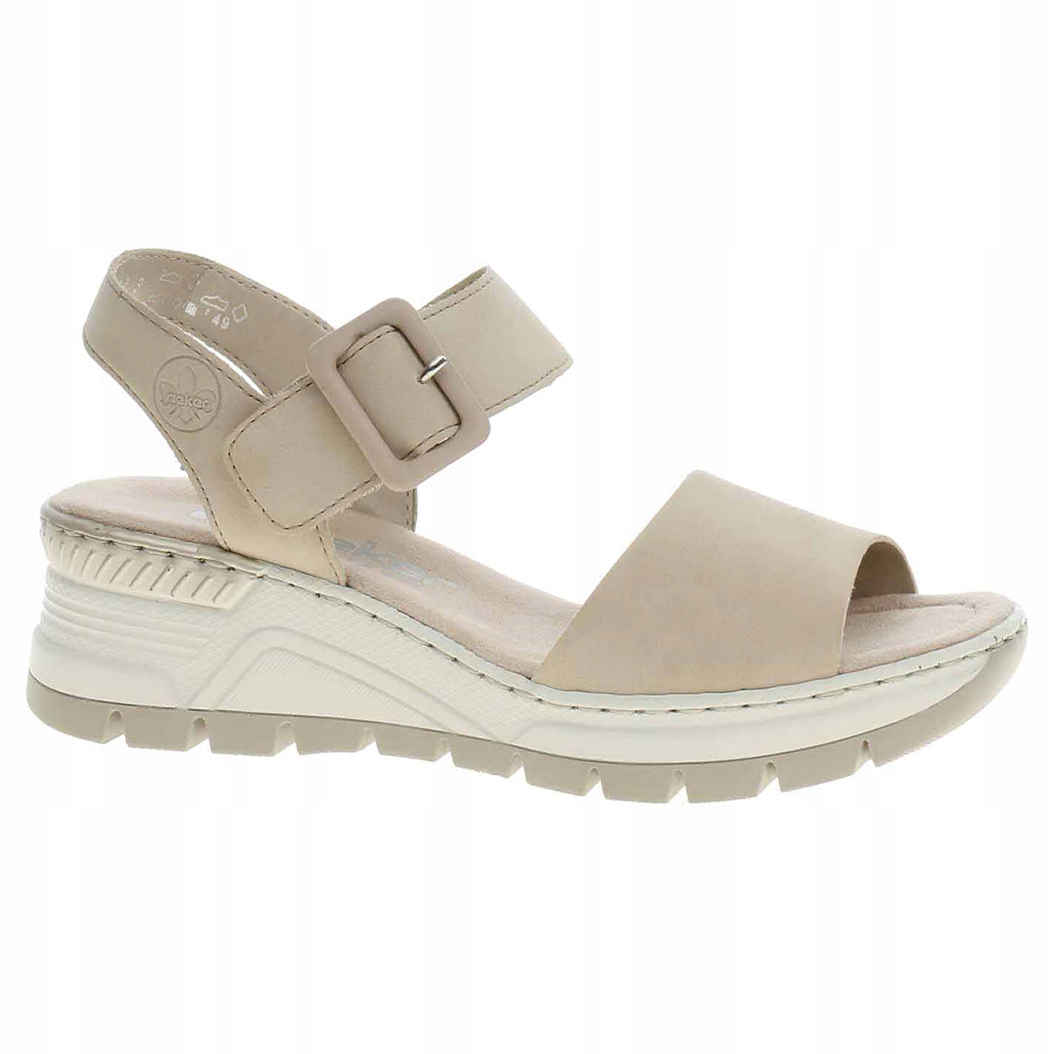 Sale Rieker 62809 Damessandalen, Beige, 42 EU Rieker Sandalen Dames