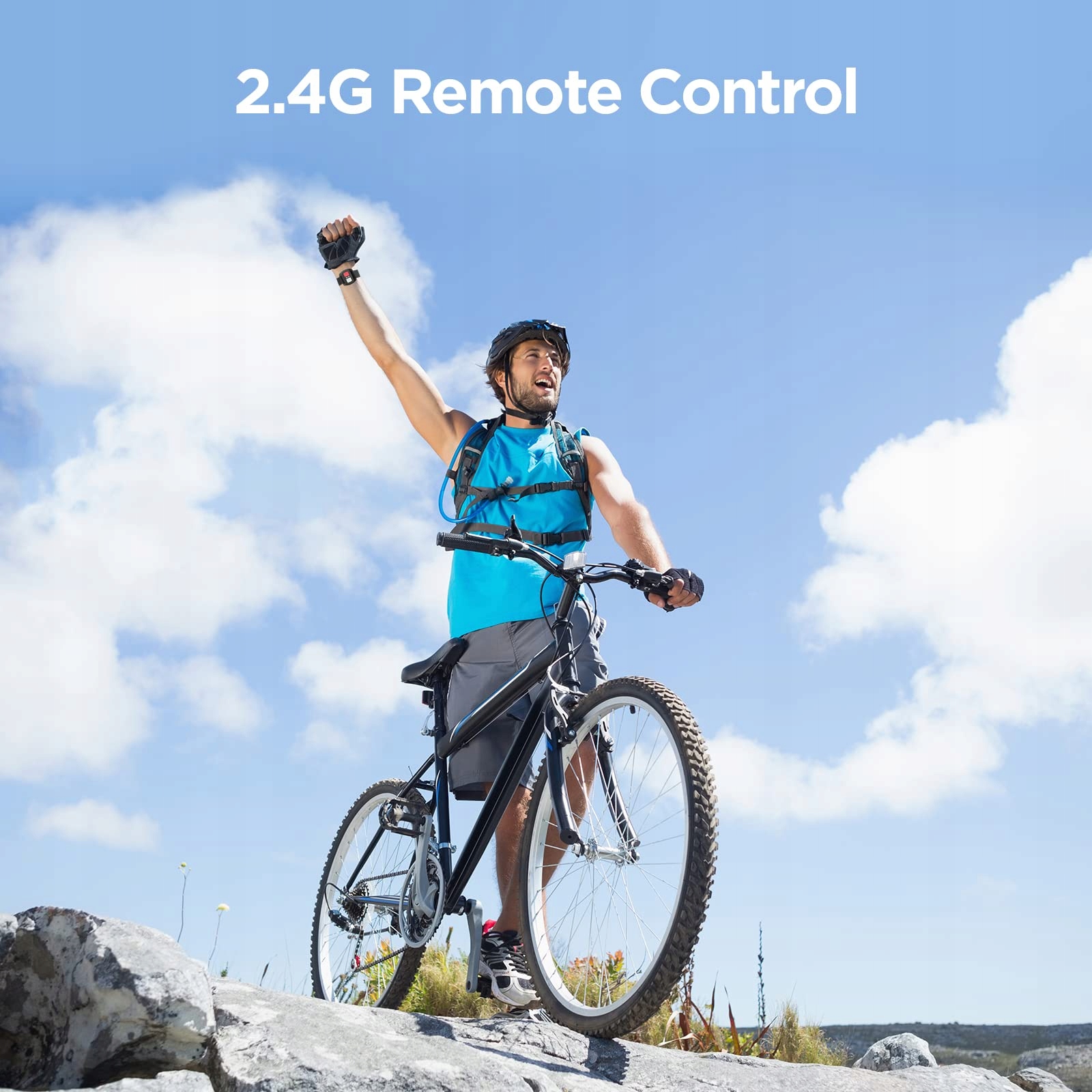 YOLANSIN Kamera Sportowa 4K 30fps Wodoodporna 40m WiFi 170° 20MP Zestaw — miniatura 5