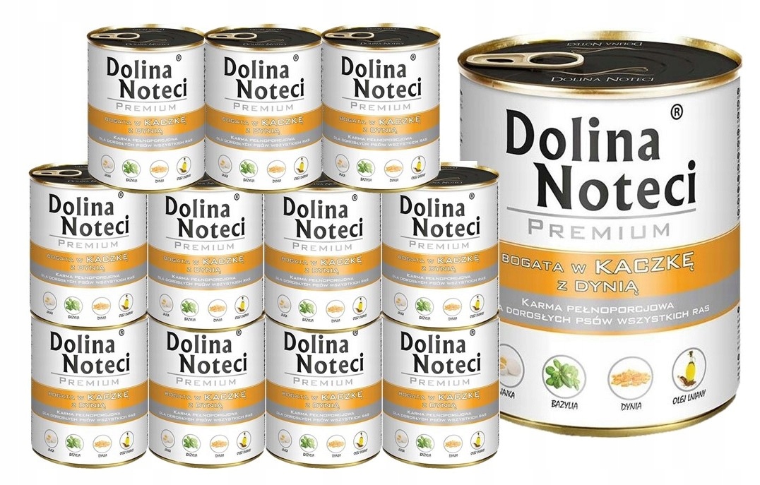 Levně Dolina Noteci Premium vlhké krmivo pro psy bohaté na kachnu s dýní 12x800g