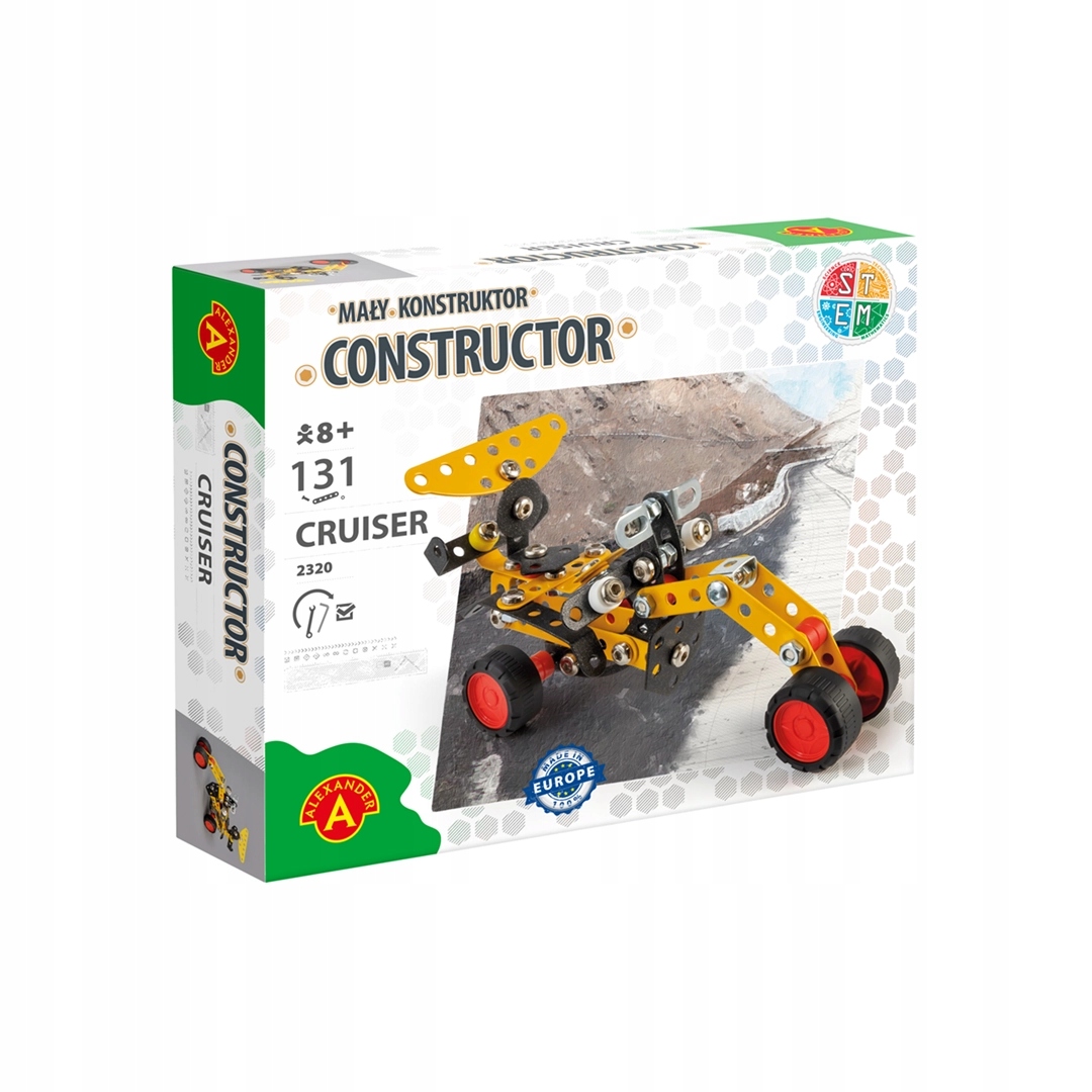 Motocykl Cruiser - Mały Konstruktor - Alexander - 8+