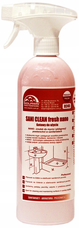 

Sani Clean Fresh Nano Silny Płyn Pianka Do Kabiny